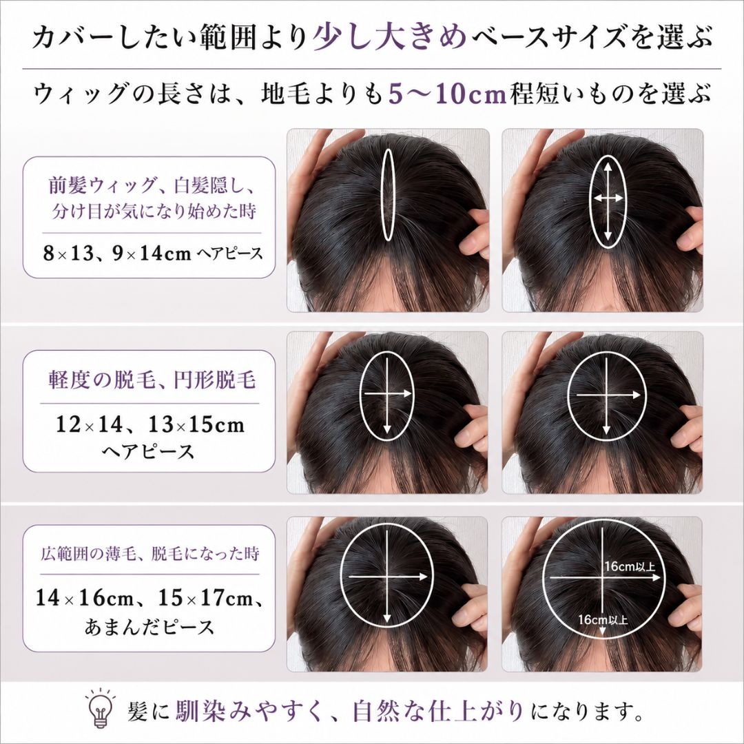 ネオパーマピース（百合子ワイヤー付き）部分用ウィッグ