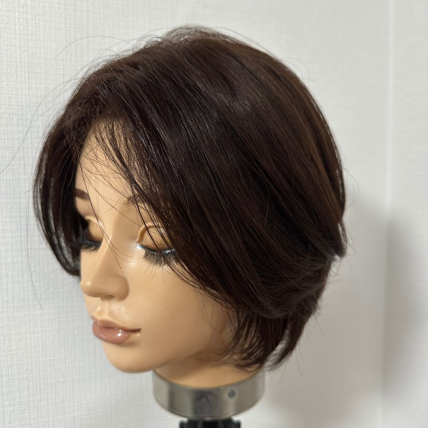 毛量減 羽ウィッグ 商品名:ゆう  百合子ウィッグレミー人毛100%