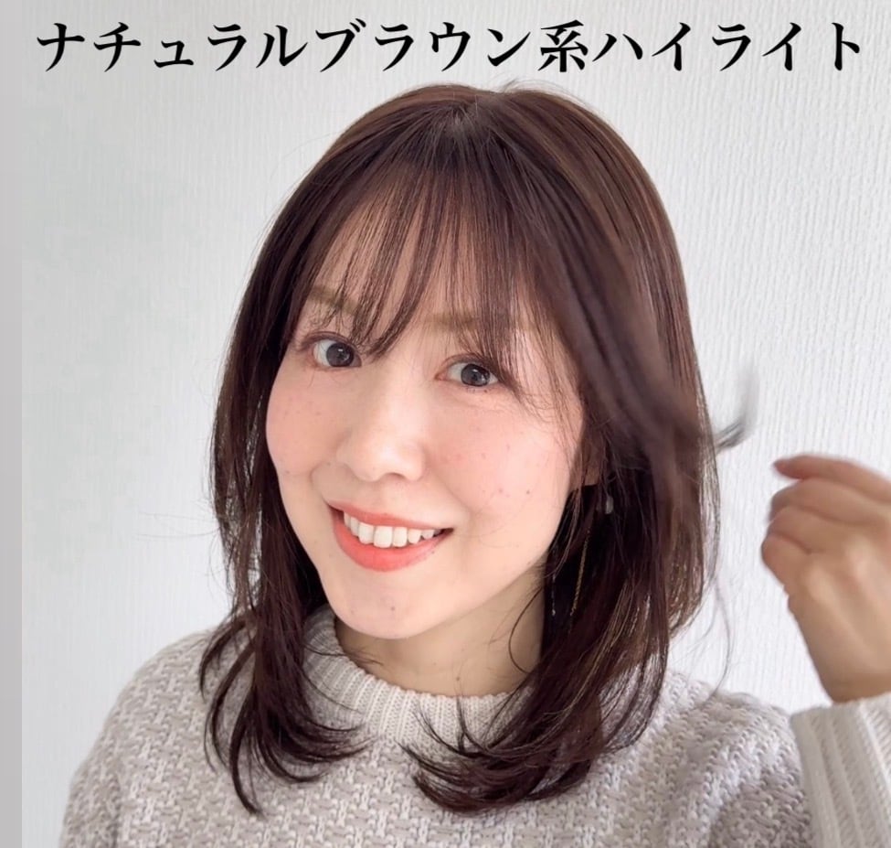 毛量減 羽ウィッグ 商品名:みおり  前髪あり/なし